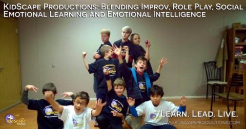 a group of kids posing for a photo
